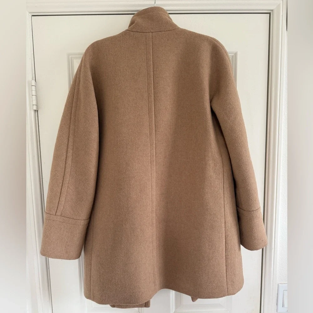 J.Crew Wool Zippered Classic Coat with Standup Collar - Picture 4 of 7